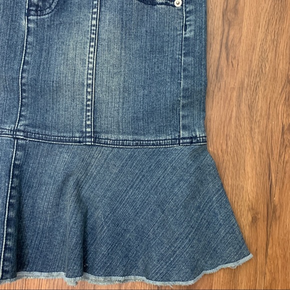 DKNY Jeans Flounce Denim Skirt - Picture 4 of 8